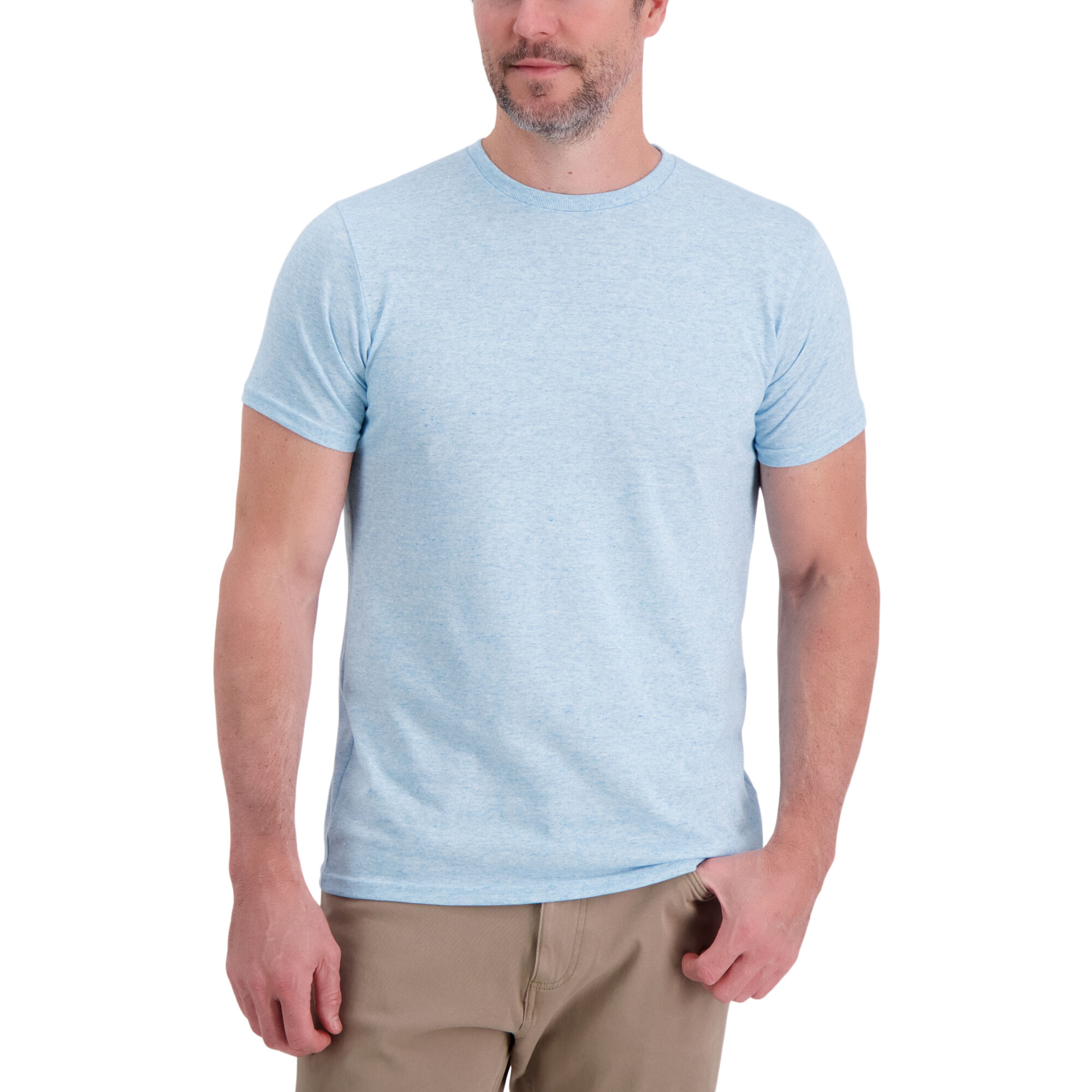 Haggar Jersey Crew Shirt Light Blue (UE00003 Clothing Shirts & Tops) photo