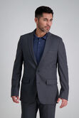 J.M. Haggar Premium Stretch Shadow Check Suit Jacket, Black / Charcoal, hi-res