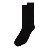 Dress Socks - Solid Ribbed, Black view# 1