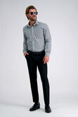 Smart Wash&trade; Dress Shirt - Black Check, Black / Charcoal view# 5