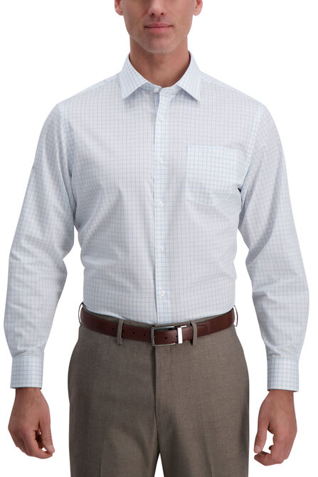 Turquoise Check Premium Comfort Dress Shirt,  view# 1