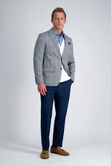 J.M. Haggar Large Plaid Windowpane Sport Coat, GREY SLATE view# 3