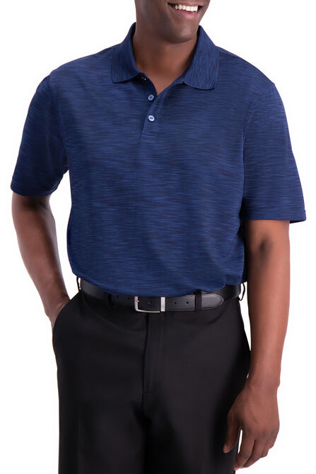 Cool 18&reg; Space Dye Polo, Navy view# 1