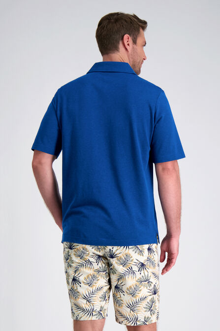 Short Sleeve Pique Polo, BLUE view# 2