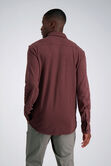 Long Sleeve Pique Shirt, Heather Burgundy view# 2