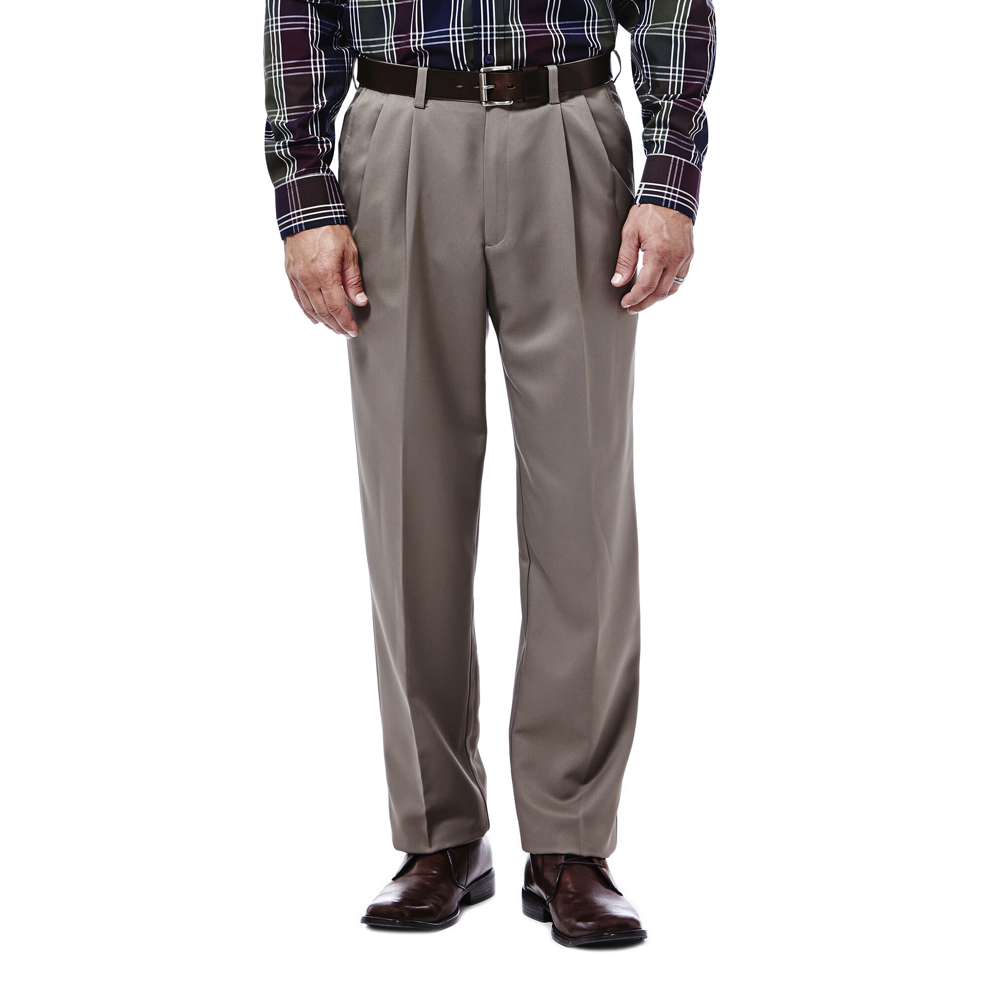 Haggar Cool 18 Pant Bark (41114529486 Clothing Pants) photo