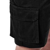 Stretch Cargo Short with Tech Pocket, Black view# 6