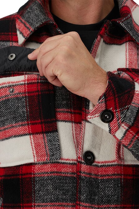 Supersoft Plaid Shacket, Red view# 4