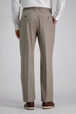 J.M. Haggar Premium Stretch Suit Pant - Flat Front, Oatmeal view# 3