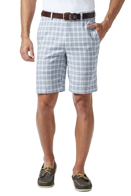 Cool 18&reg; Pro Mini Plaid Short, Teal view# 5