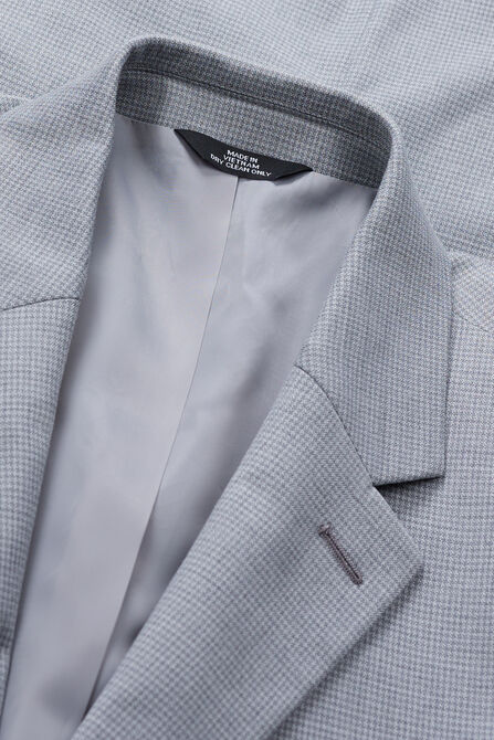 Big &amp; Tall J.M. Haggar Mini Dobby Sportcoat, Silver view# 4