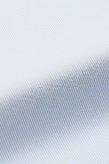 Premium Comfort Dress Shirt -  White &amp; Blue Stripe,  White view# 6