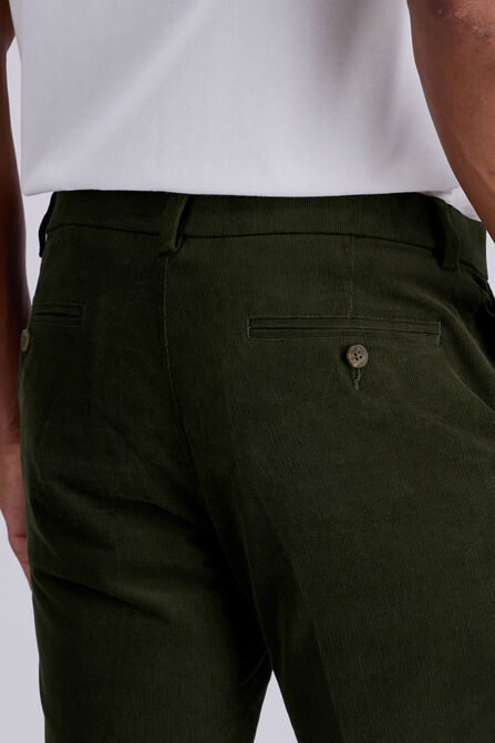 Stretch Corduroy Chino Pant, Military Green view# 5