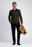Wrinkle Free Performance Khaki Pant, Black view# 5