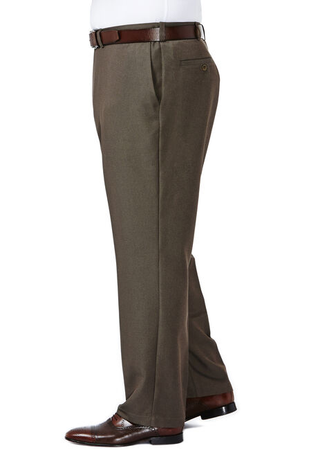 Big &amp; Tall Cool 18&reg; Heather Solid Pant, Heather Brown view# 2