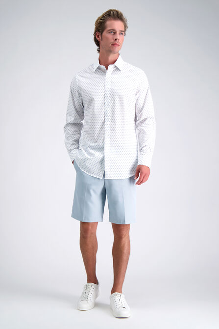 Premium Comfort Dress Shirt -  White &amp; Blue, White view# 3