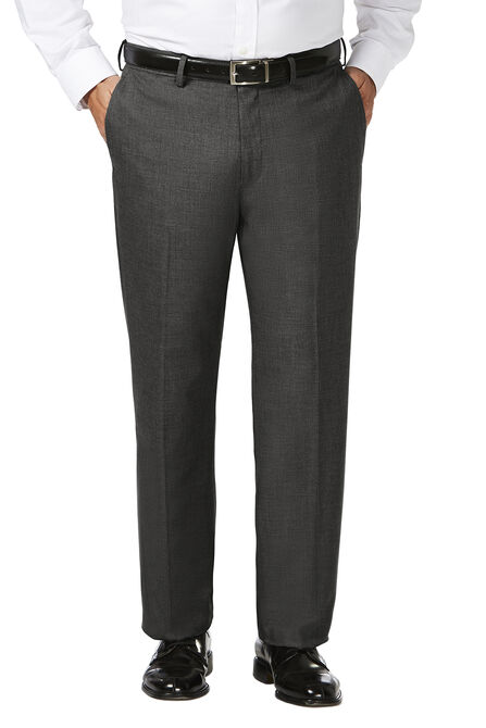 Big &amp; Tall J.M. Haggar Dress Pant - Sharkskin, Dark Heather Grey view# 1