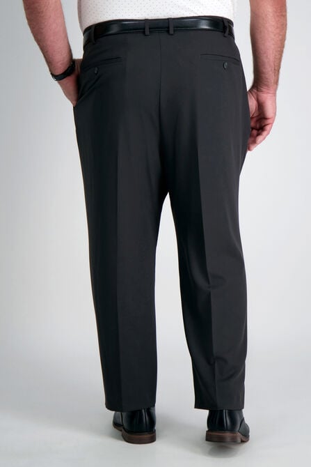 Big &amp; Tall Active Series&trade; Herringbone Suit Pant, Black / Charcoal view# 3