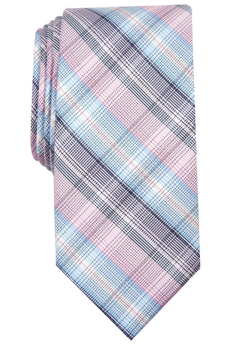 Andover Plaid Tie, Pink view# 1