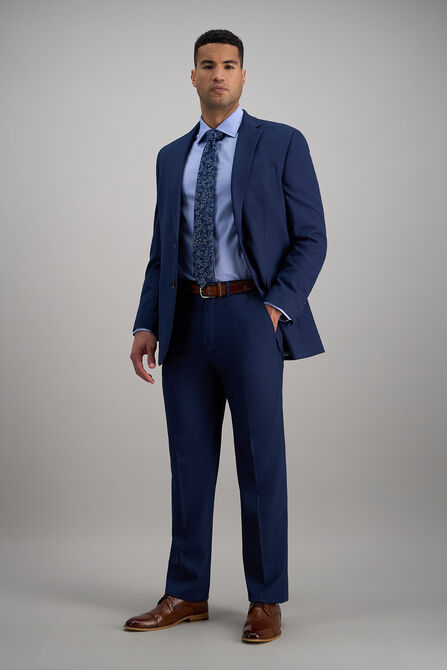J.M Haggar Basketweave Suit Separates Pant, BLUE view# 3