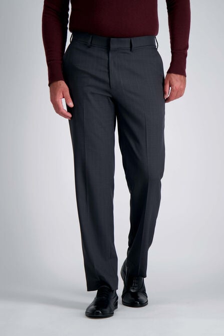Premium Comfort Dress Pant - Tonal Windowpane, Black / Charcoal view# 2