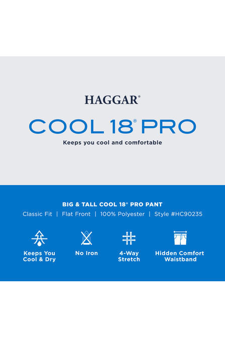 Big &amp; Tall Cool 18&reg; Pro Pant, Dark Navy view# 5