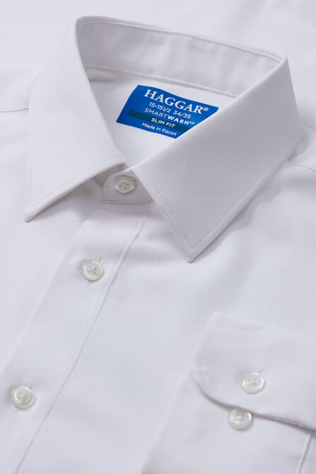 Performance Stretch Dress Shirt - White, White view# 4