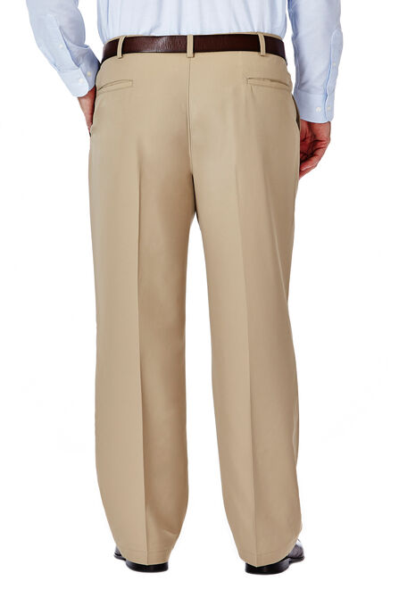 Big &amp; Tall Performance Microfiber Slacks, Tan view# 3