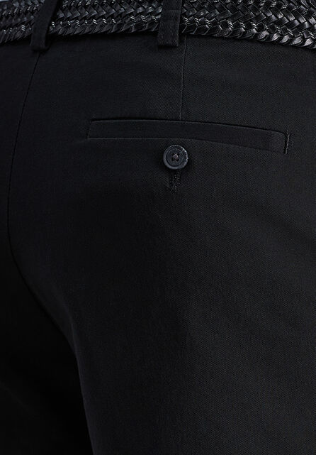 Stretch Chino Short, Black