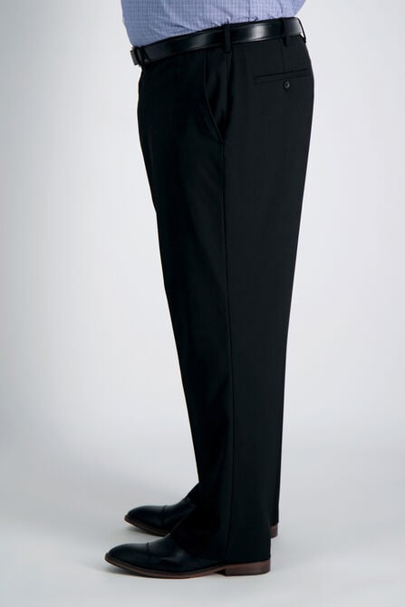 Big &amp; Tall J.M. Haggar Premium Stretch Suit Pant - Flat Front, Black view# 2