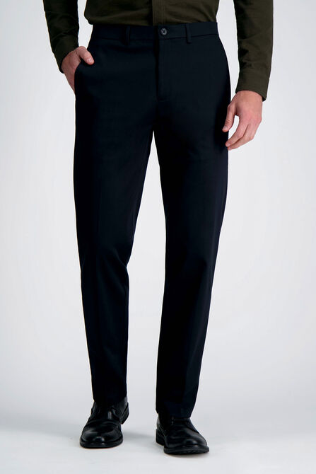 Wrinkle Free Performance Khaki Pant, Black view# 2