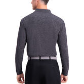 Heather Solid Knit Polo, Black view# 2