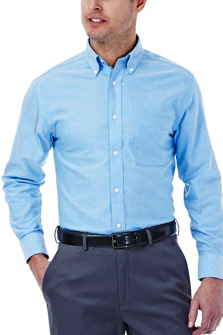 Solid Oxford Dress Shirt, Bright Blue view# 1