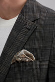 J.M. Haggar Slub Glen Plaid Sport Coat, Brown Heather view# 2