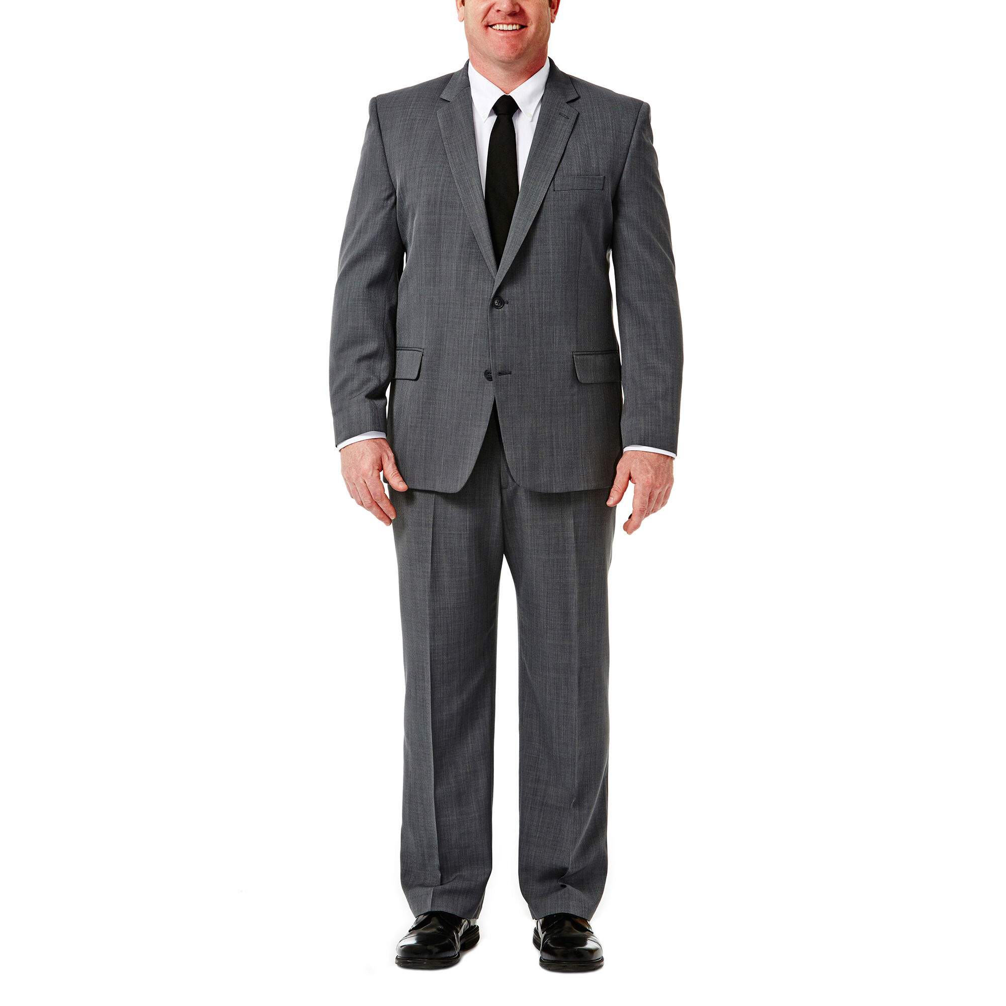 Haggar Big & Tall Travel Performance Suit Separates Graphite (HZ90267 Clothing Suits) photo