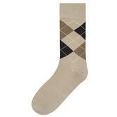 Argyle Dress Socks, British Khaki view# 1