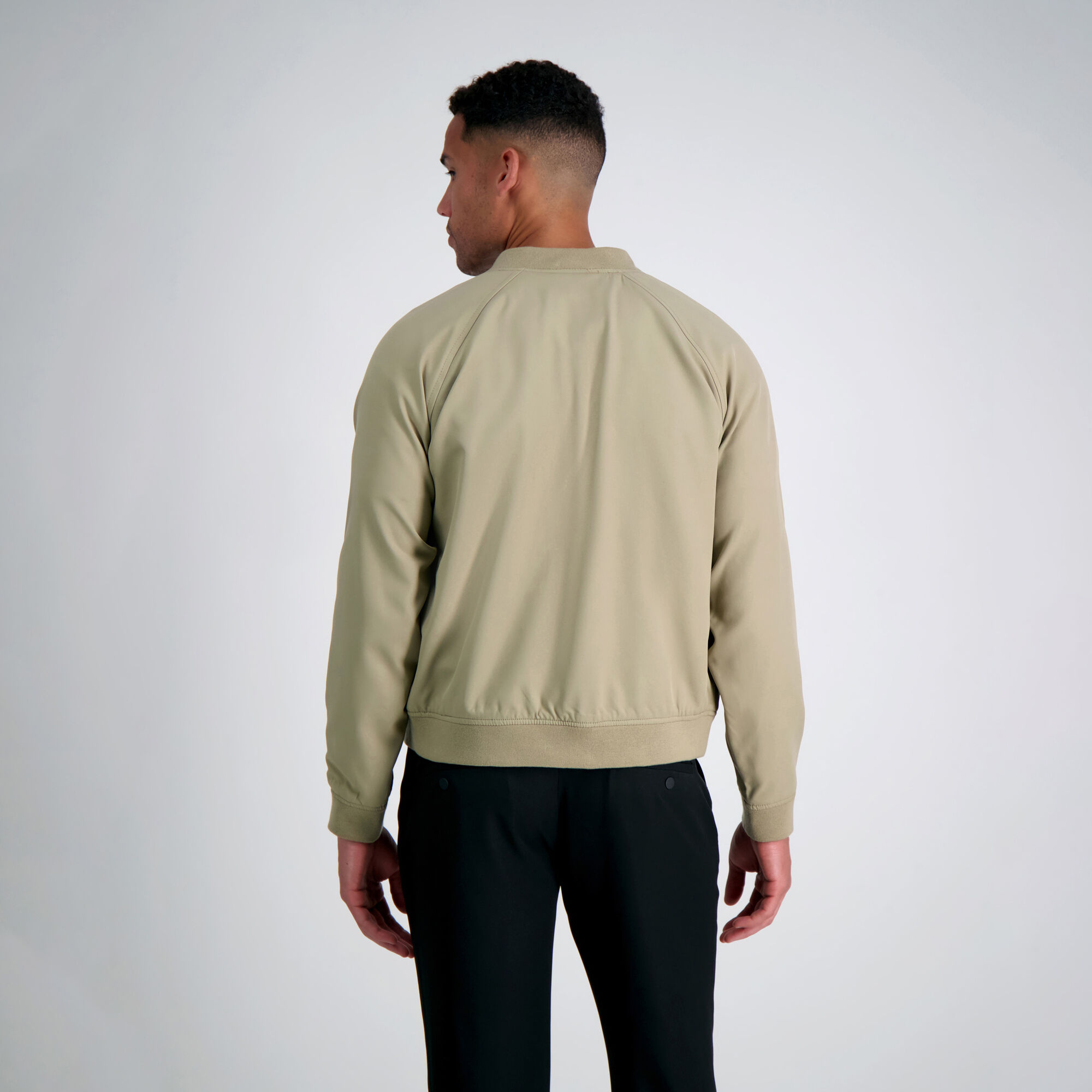 Khaki stretch clearance bomber jacket