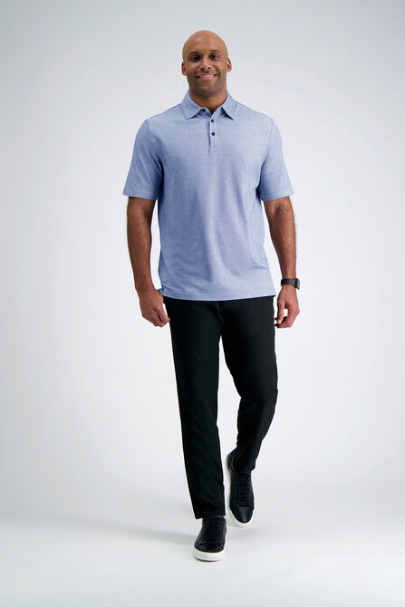 2-Color Pique Polo, BLUE view# 4