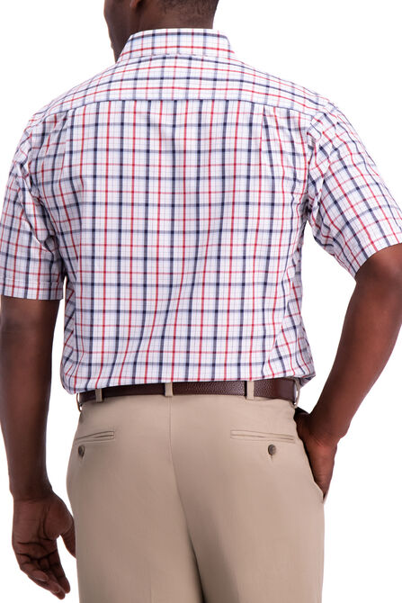 Plaid Button Down Shirt, Red view# 2