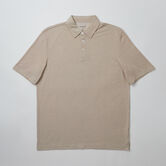 2-Color Pique Polo, Light Beige view# 6