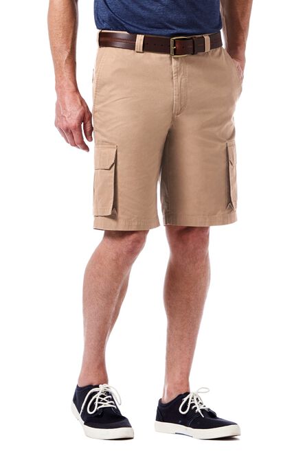 Canvas Cargo Short, Khaki view# 1