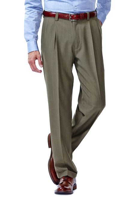 E-CLO&trade; Stria Dress Pant, Khaki view# 1