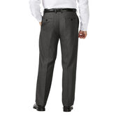 Big &amp; Tall J.M. Haggar Dress Pant - Sharkskin, Dark Heather Grey view# 3