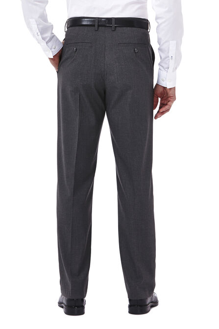 Premium Stretch Tic Weave Dress Pant, Black / Charcoal view# 3