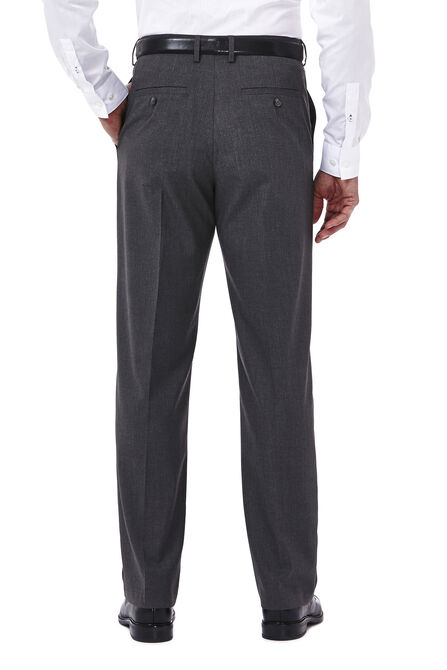 Premium Stretch Tic Weave Dress Pant, Med Grey view# 3