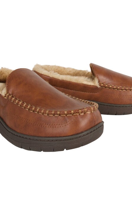 Smooth Venitian Slippers, Khaki view# 5