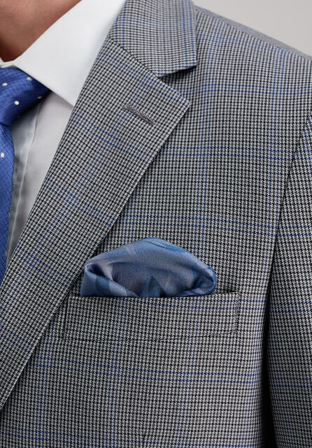 J.M. Haggar Houndstooth Windowpane Sport Coat, Med Grey