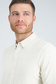 Long Sleeve Jersey Button Down Shirt, Light Grey view# 4