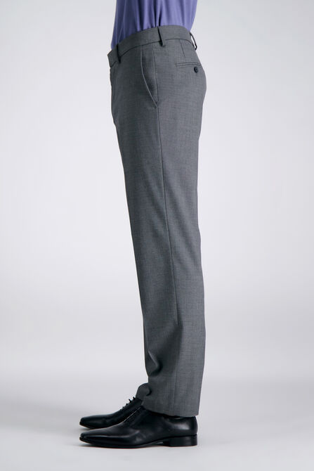 J.M. Haggar Dress Pant - Sharkskin, Med Grey view# 3