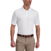 Large Box Print Polo, White view# 1